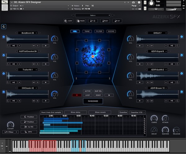 Keepforest 「AizerX - Trailer SFX Designer Toolkit」ハリウッド級SFXを最短で！ランダム生成を起点に、ほしい方向へ追い込める“デザイン型”シネマライブラリ｜DTMプラグインセール