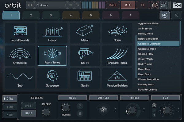UVI「Orbit」7レイヤー・タイムラインで“ライズ／インパクト／テクスチャ”を精密に設計し、トレーラー級の上昇感と衝撃を自由に作るシネマティック・サウンドデザイン音源｜DTMプラグインセール