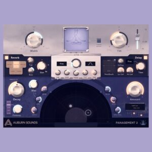 Auburn Sounds「Panagement 2」前後方向まで操作できるバイノーラル距離パンナー搭載！リバーブとディレイを統合し、ミックスを平面から立体へ引き上げる空間設計プラグイン｜DTMプラグインセール