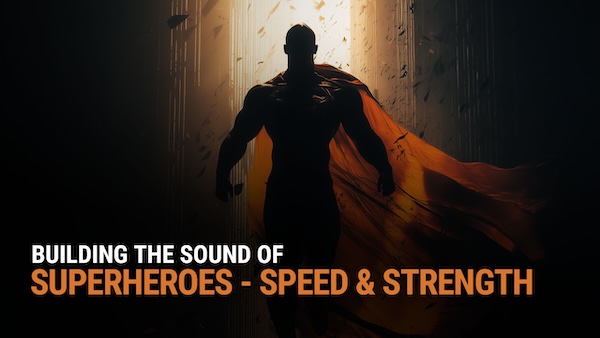 BOOM「Superheroes - Speed & Strength Bundle」高速移動、衝突、着地まで網羅！映像とゲームに圧倒的なインパクトをもたらすヒーロー特化型サウンドライブラリ｜DTMプラグインセール