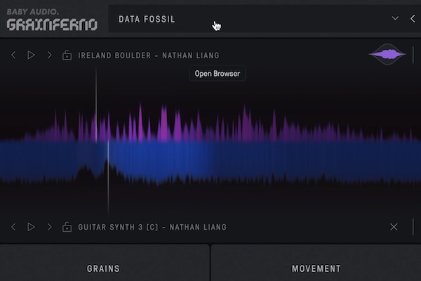 Baby Audio「Grainferno」サンプルを“微粒子化→再合成”して雲状パッドからデジタルノイズまで作る、次世代グラニュラー・インストゥルメント｜DTMプラグインセール