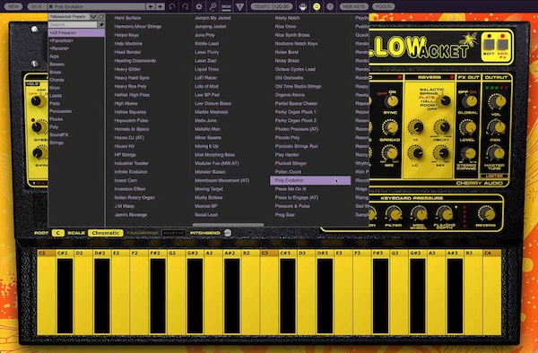 Cherry Audio「Yellowjacket」クイキーなOSCと独特フィルターの質感を残し、内蔵スピーカーの鳴りまで再現する“想像上の上位機種”シンセ｜DTMプラグインセール