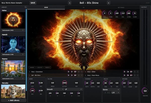 Busy Works Beats「Busy Works Beats Sampler」サウンドライブラリを追加して進化する新世代サンプラー｜DTMプラグインセール