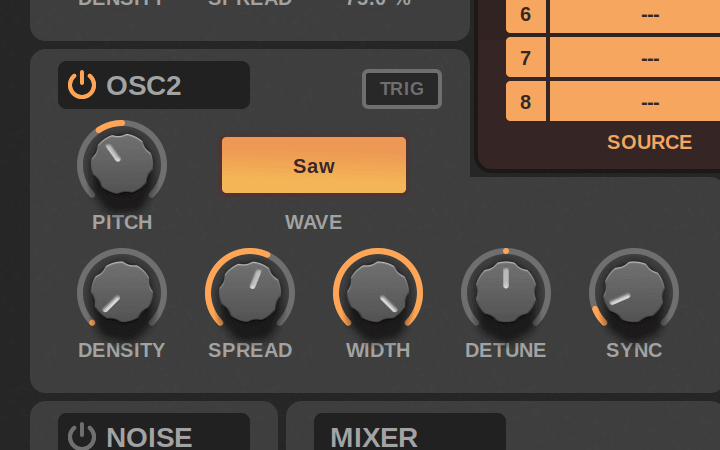 Hansen Audio「K-Whooms」ノブを数回回すだけで、空間を埋める極太サウンドが完成！最大9フェーズ対応マルチオシレーターと柔軟なモジュレーションを備えた高機能シンセ｜DTMプラグインセール