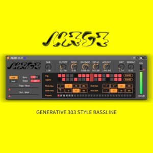 AnalogLanding「AL303」ダイスベースのジェネレーティブ設計で偶発的な303ベースラインを生み出すMax For Live対応MIDIデバイス｜DTMプラグインセール