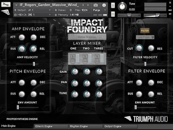 Triumph Audio「Impact Foundry」金属・日用品・水まで楽器化！リアルな質量感を武器にする、生録音の衝撃音を徹底的に鍛え上げたシネマティック音源｜DTMプラグインセール