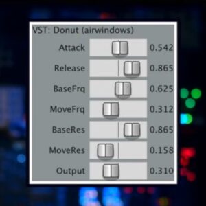 Airwindows「Donut」音量ではなく“音色”を揺らす。エンベロープ駆動フィルター｜DTMプラグインセール