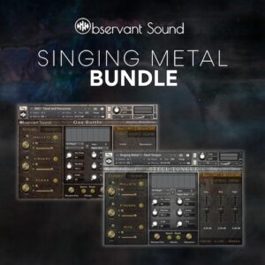 Observant Sound「Singing Metal Bundle」瞑想的に広がるスチール倍音と荒々しいガスボトルヒットを一括収録、楽曲の空気を塗り替えるメタリック特化音源｜DTMプラグインセール