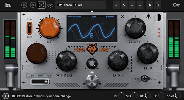 BeatSkillz「FunkWolf」ヴィンテージ・フェイザー×母音モーフで“喋る”質感まで作れる、OSC/ENV/Vowelの3モード搭載モジュレーションFX｜DTMプラグインセール