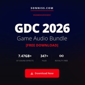 Sonniss「GDC 2026 Game Audio Bundle」347超・7.47GBの高品質WAVをそのまま収録したロイヤリティフリー効果音パック｜DTMプラグインセール
