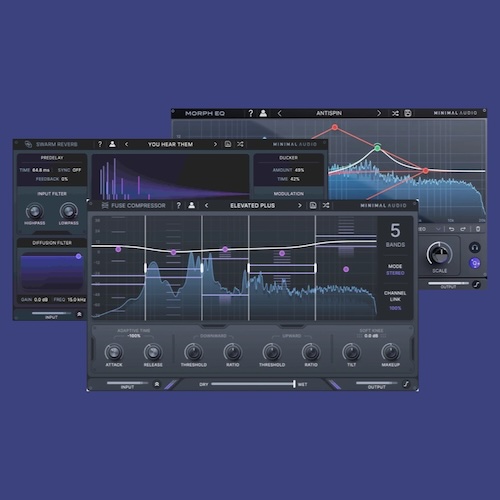 Minimal Audio「Mixing Bundle」音を整えるだけでは物足りない人へ！モーフィングEQ・6バンドコンプ・高機能リバーブを収録したミキシングバンドル｜DTMプラグインセール