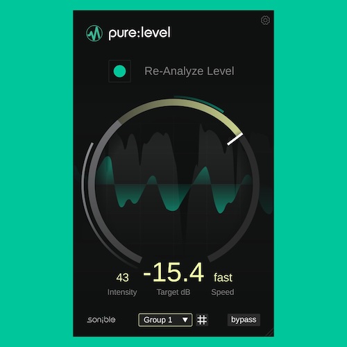 sonible「pure:level」AIが自動で音量を整える！ボーカルやナレーションの音量差を自然に補正する自動レベリングプラグイン｜DTMプラグインセール