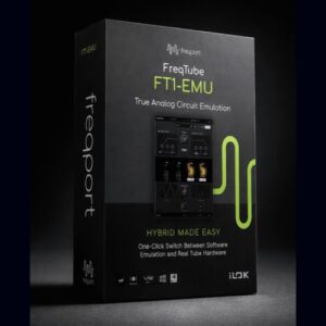 Freqport Plugins「FreqTube FT1-EMU」回路レベルのコンポーネントモデリングで真空管の非線形挙動まで再現！デジタル制作に本物の倍音と立体感を加える次世代チューブサチュレーション｜DTMプラグインセール