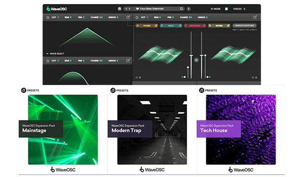 Plugin Boutique「WaveOsc + Expansion Bundle」300以上の即戦力プリセットとジャンル別拡張を搭載！アナログ質感とウェーブテーブルを融合した実践型ハイブリッドシンセ｜DTMプラグインセール