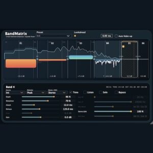 Kojima Audio「BandMatrix」6バンド独立制御と柔軟なキー設定で実現する、帯域限定サイドチェイン・コンプレッサー｜DTMプラグインセール