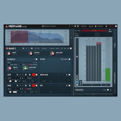 MeldaProduction「MBitFunMB」6バンド独立で歪みを帯域別に設計！低域は重く、中高域だけ荒く…みたいな“狙い撃ちビット破壊”ができる6バンド・マルチビットクラッシャー｜DTMプラグインセール