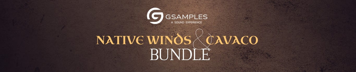 GSamples「Native Winds & Cavaco Bundle」民族フルート7種とブラジリアン小型弦楽器を収録し、自然なブレスノイズやリアルなアーティキュレーションまで再現した本格ワールド音源バンドル|DTMプラグインセール