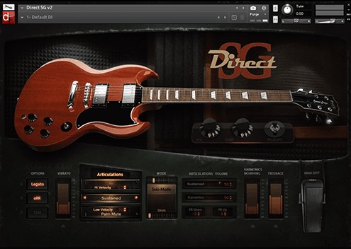Sound Props「Guitar Series Direct SG」ベロシティ6段階と豊富なアーティキュレーション搭載！ダブルカッタウェイ×ハムバッカーの王道サウンドを再現した、ダイレクト収録で仕上げる本格エレキギター音源｜DTMプラグインセール