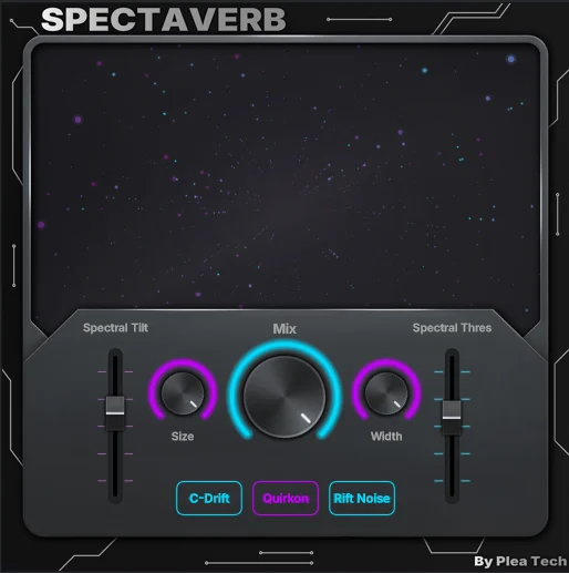 TEXTURE「SPECTAVERB」3系統の並列エフェクトで空間・質感・揺らぎを重ね、シンプルな音を巨大な没入サウンドへ変える実験型マルチリバーブ｜DTMプラグインセール