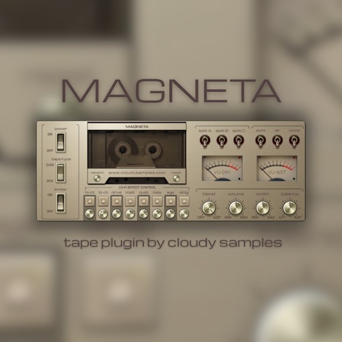 Cloudy Samples「Magneta」8種のLo-Fiモジュールを搭載！デジタルで整いすぎた音に、カセットテープの揺らぎと温度を加えるLo-Fiプラグイン｜DTMプラグインセール