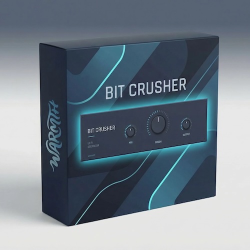 Warmth「Bit Crusher – Bitcrush VST」16bitから2bitまで自在に削り、音をローファイに変貌させるビットクラッシャー｜DTMプラグインセール