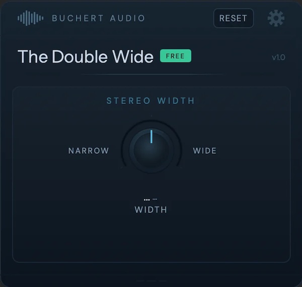 BUCHERT AUDIO「The Double Wide」ワンノブ操作なのに中身は本格派!迷わず使えるステレオ幅コントロールの新基準|DTMプラグインセール