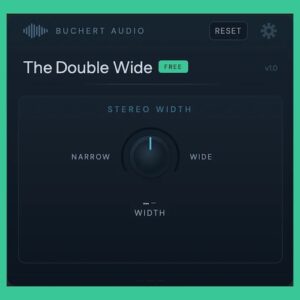 BUCHERT AUDIO「The Double Wide」ワンノブ操作なのに中身は本格派！迷わず使えるステレオ幅コントロールの新基準｜DTMプラグインセール