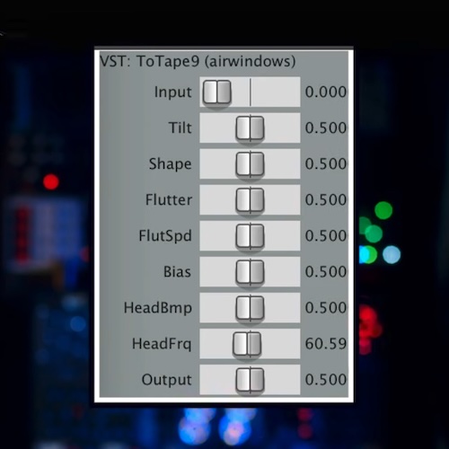 Airwindows「ToTape9」刷新された内部エンジンと独自クリップステージが生み出す、テープを超えるスケール感と奥行きの本気のテープサウンド｜DTMプラグインセール