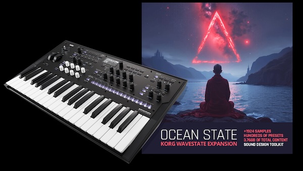 Ocean Swift Synthesis「Ocean State for Korg Wavestate」約1,900のカスタムサンプルと1,600プリセットで音作りが進化！Korg Wavestateの表現力を一気に拡張する大規模サウンドライブラリ｜DTMプラグインセール