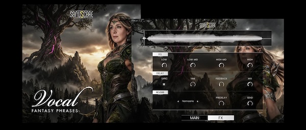 Sonuscore「Fantasy Vocal Phrases」エルフの歌、古代の土地、忘れられた場所の気配！“ファンタジー世界のリアルな声”を、プロ歌手の即興フレーズで瞬時に足せる女性ボーカル・フレーズ音源｜DTMプラグインセール