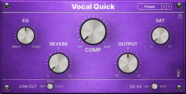 Lighthouse Sound x quietformat「Vocal Quick」EQ・コンプ・サチュレーション・リバーブを1画面に統合！録音・ガイドミックス・本番制作まで対応するボーカル特化型プラグイン｜DTMプラグインセール