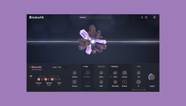 Lunacy「Bismuth」音をプリズム分解して“メロディ化”する!コードパネル×共鳴フィルターで、原音から隠れたハーモニーを引き出すエフェクトツール