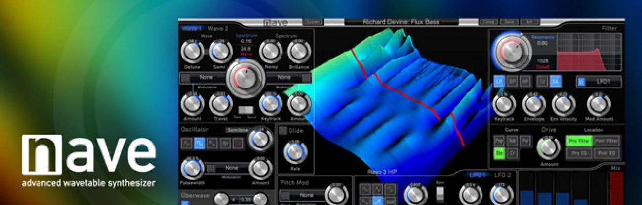Waldorf「Nave」空間系パッドから鋭いリードまで一本化！スペーシーパッド/鮮烈スキャン/太いベースに加え、プロ制作のサウンドワールドが最初から詰まったウェーブテーブルシンセ｜DTMプラグインセール