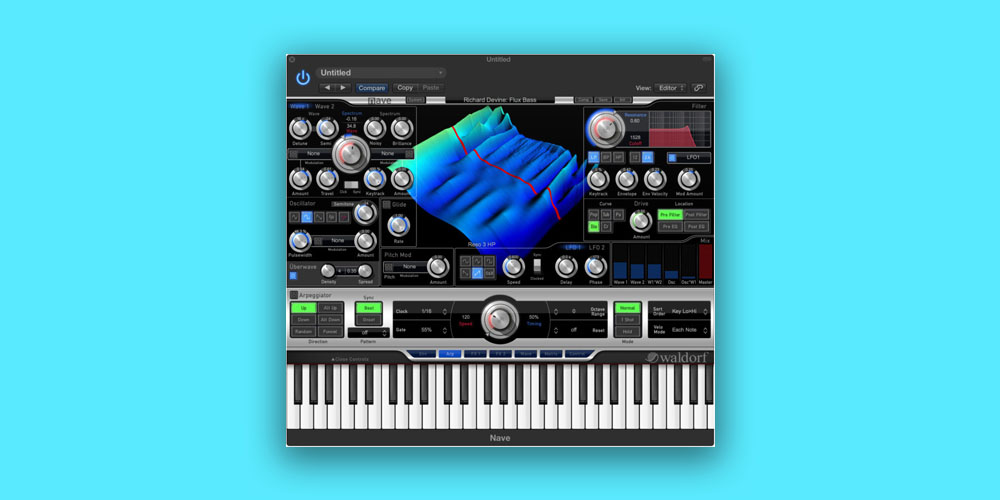 Waldorf「Nave」空間系パッドから鋭いリードまで一本化！スペーシーパッド/鮮烈スキャン/太いベースに加え、プロ制作のサウンドワールドが最初から詰まったウェーブテーブルシンセ｜DTMプラグインセール
