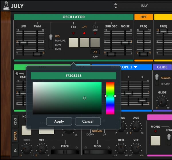 AudioThing「JULY」80年代初頭の名アナログ・ポリシンセを実機レベルで再現!DCOの挙動からコーラスのきらめきまで追い込んだ“生きてる”クラシックサウンド|DTMプラグインセール
