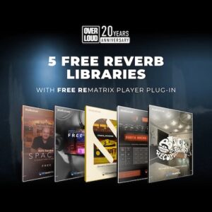 Overloud「REmatrix」Overloud20周年記念、REmatrix Player付属のリバーブライブラリー5種を公開！ボーカルやギターに自然な奥行きをプラス｜DTMプラグインセール