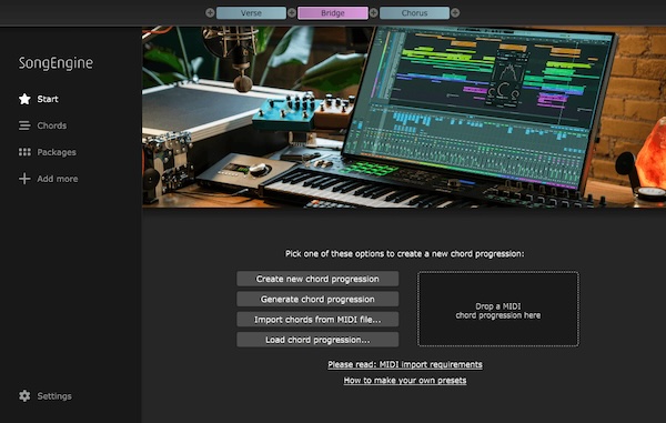 FeelYourSound「SongEngine」コード進行からベースライン・メロディ・アルペジオを自動生成する無料MIDI生成プラグイン｜DTMプラグインセール