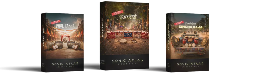 Pitch Innovations「Sonic Atlas: Streets of North India Bundle」インド北部の祭礼や街頭パフォーマンスの迫力をリアルに再現する民族打楽器音源｜DTMプラグインセール