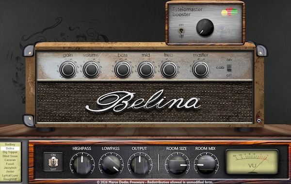 Marco Dodin「Cross The Bridge Guitar Amp Suite」ヴィンテージアンプ10種とトレブルブースターを搭載した、軽量で多彩な音作りが可能なギターアンプシミュレーター｜DTMプラグインセール