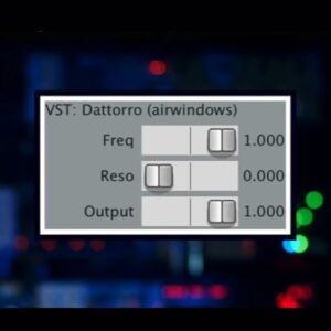 Airwindows「Dattorro」SVFを進化させた独自設計とアンチサチュレーションが生む奥行き豊かなローパスフィルター｜DTMプラグインセール