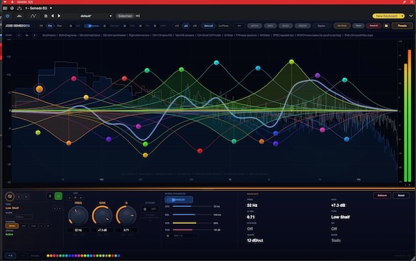 José Semedo「Semedo EQ」24バンドの精密コントロールと独自のEar Modeを搭載した次世代パラメトリックEQ|DTMプラグインセール