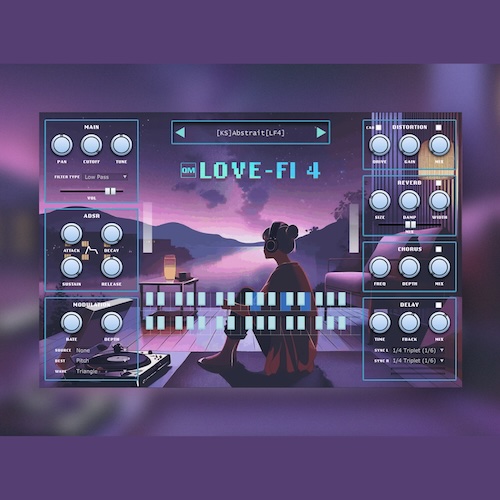 Quiet Music「LOVE-FI 4」246種類のプリセットと内蔵エフェクトを搭載したLo-Fi・Chillhop制作向けオールインワンVST音源｜DTMプラグインセール