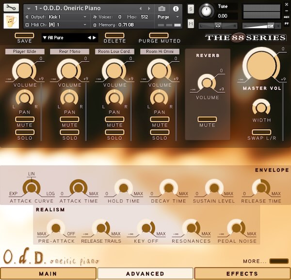 Chocolate Audio「O.D.D. Grand Piano for Kontakt」Yamaha C6を個性的な視点で収録！Oneiric・Dark・Dreamyの3音色で楽曲の表情を自在に変える、完璧さよりも“温度”を大切にしたピアノ音源｜DTMプラグインセール