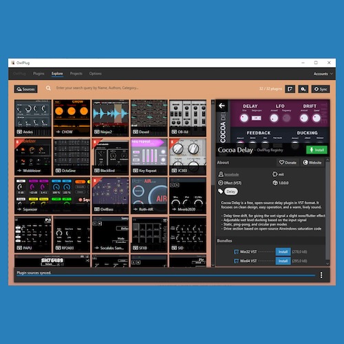 OwlPlug「OwlPlug」VSTプラグインの管理・整理・インストールを一元化するオープンソースの次世代プラグインマネージャー｜DTMプラグインセール