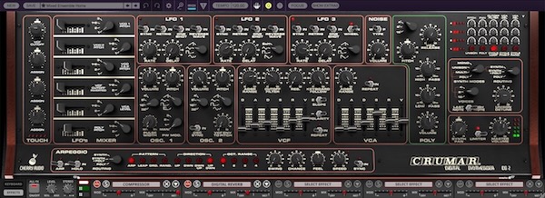 Cherry Audio「DS-2 Synthesizer」ステアステップ波形による荒々しく倍音豊かなトーンとパラフォニック構造を再現したヴィンテージ・デジタル・ハイブリッド・シンセサイザー｜DTMプラグインセール