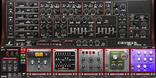 Cherry Audio「DS-2 Synthesizer」ステアステップ波形による荒々しく倍音豊かなトーンとパラフォニック構造を再現したヴィンテージ・デジタル・ハイブリッド・シンセサイザー｜DTMプラグインセール