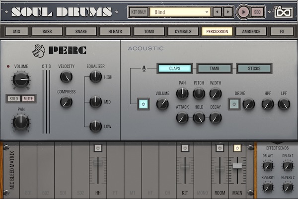 UVI「Soul Drums」1960〜70年代のソウルとモータウンサウンドを現代に蘇らせるヴィンテージ＆モダンドラム音源｜DTMプラグインセール