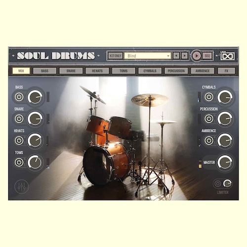 UVI「Soul Drums」1960〜70年代のソウルとモータウンサウンドを現代に蘇らせるヴィンテージ＆モダンドラム音源｜DTMプラグインセール