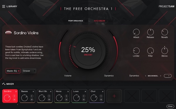 ProjectSAM「The Free Orchestra」迫力あるホルン、緊張感のあるストリングス、幻想的なコーラスまで網羅!14種類のシネマティック音色を収録したオーケストラ音源|DTMプラグインセール