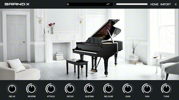 Vessel Audio「Grand X: Series X Player」全鍵盤マルチサンプリング搭載!タッチで音色が変わるリアル志向グランドピアノ音源|DTMプラグインセール